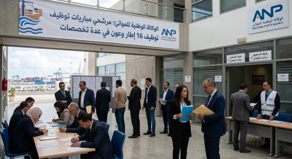 الوكالة الوطنية للموانئ: مرشحي مباريات توظيف 16 إطار وعون في عدة تخصصات
