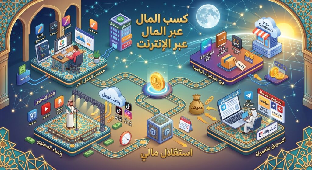 دليلك الشامل للمبتدئين: كيف تحقق دخلاً مادياً ممتازاً من العمل عبر الإنترنت في 2026