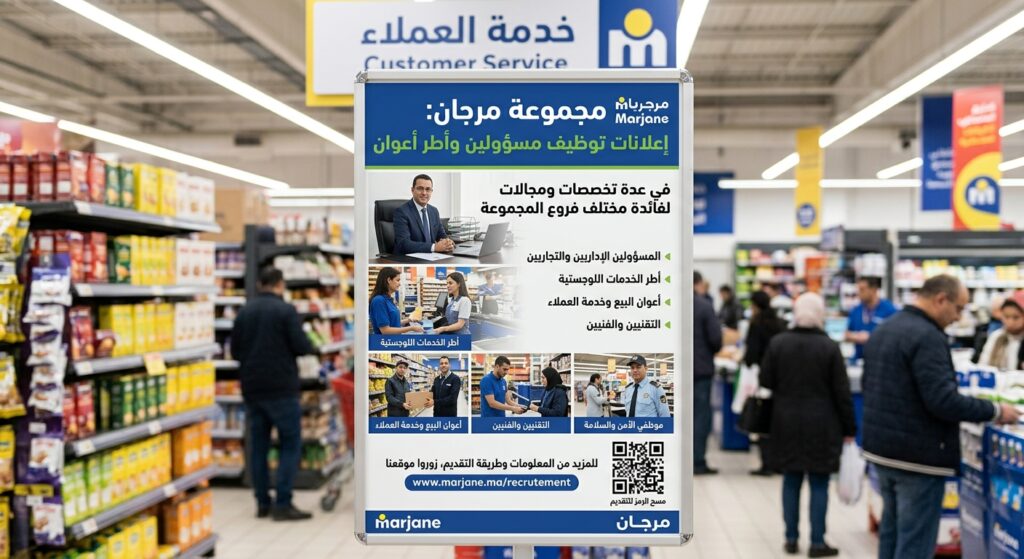 مجموعة مرجان: إعلانات توظيف مسؤولين وأطر أعوان في عدة تخصصات ومجالات لفائدة مختلف فروغ المجموعة